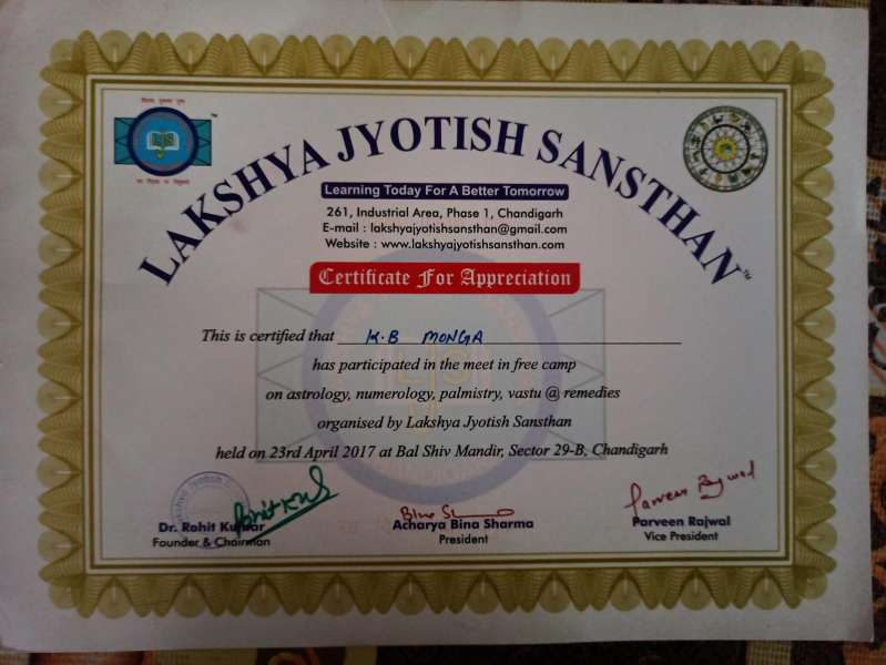 Certificate Of Appreciation